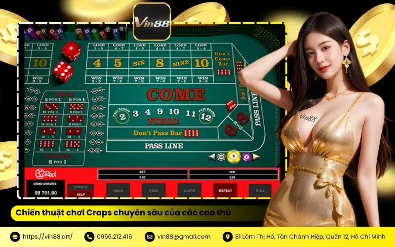 Chiến thuật chơi Craps chuyên sâu của các cao thủ